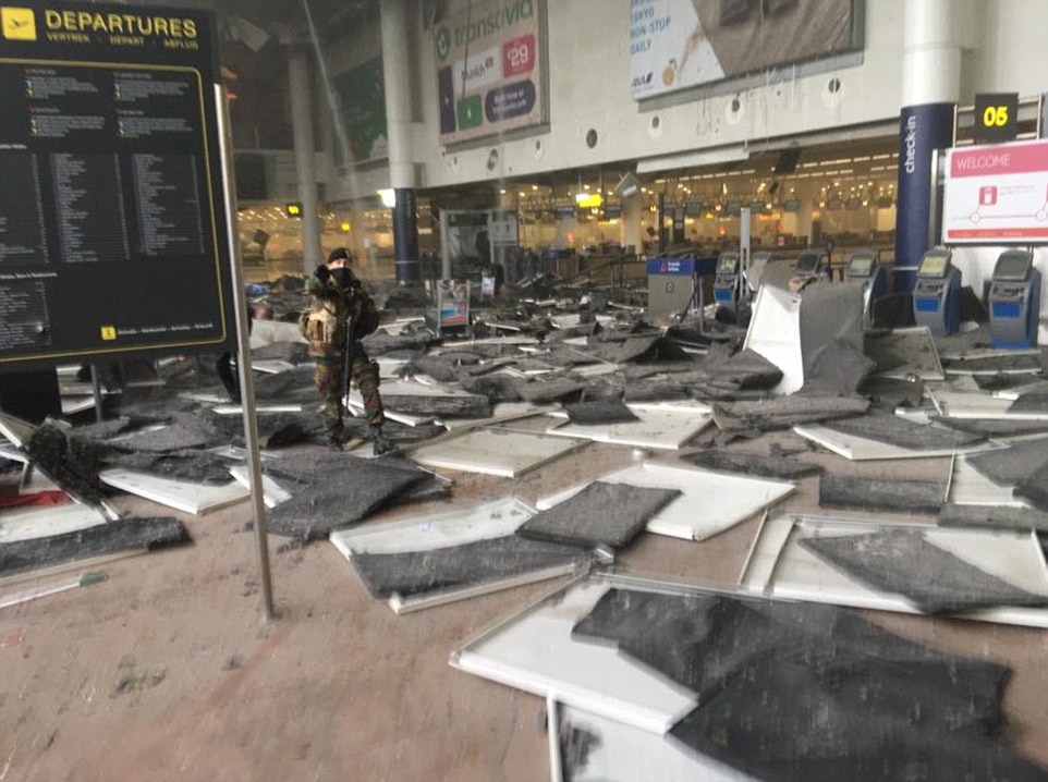 Brussels airport rocked by two explosions geotv.ge